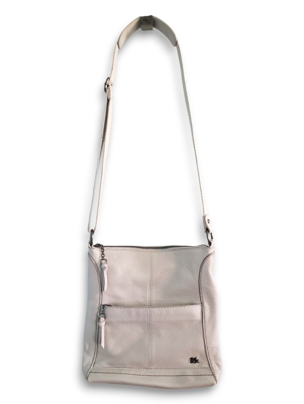 The Sak Lucia Cream Leather Crossbody Bag